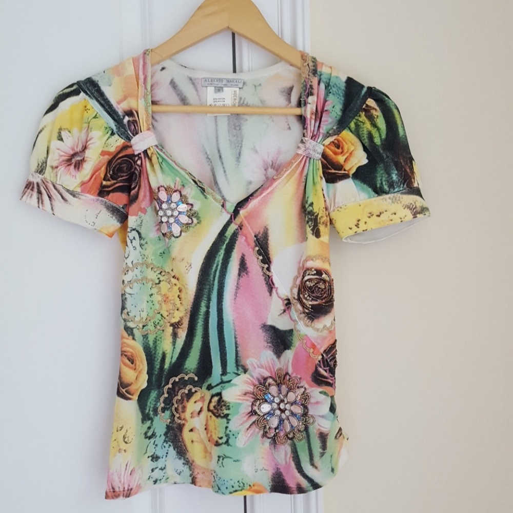 Alberto Makali short sleeve sweater